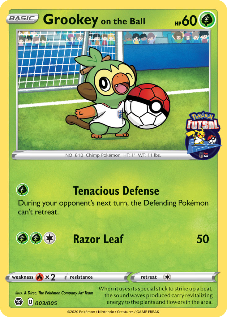 Pokémon Futsal Promos Grokey on the Ball #3